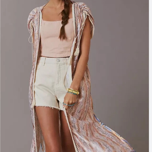 one size Elizabeth Gillett Anthropologie kimono NWT - Picture 2 of 5